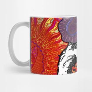 PSYCHEDELIC TRIPPY HORROR VACUI MYTH OF SISYPHUS - full colour Mug